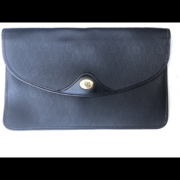 Rare VINTAGE Authentic Christian Dior Folding Clutch Envelope Monogram Bag - Picture 4 of 7